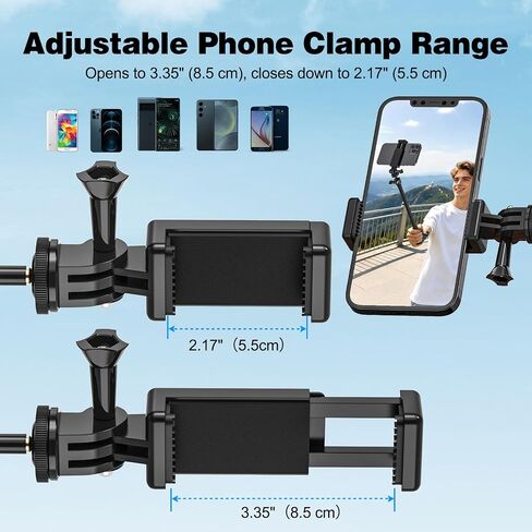 Action Camera Mount, Gooseneck Mount with 1/4" Screw & 360° Ball Head in Kuwait