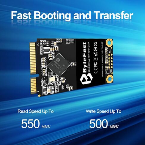 SSD 64GB mSATA Mini SATA III 6 Gb/s Internal Solid State Drive(30x50mm), High Performance, 3D NAND, Upgrade Storage for Laptop and Desktop in Kuwait