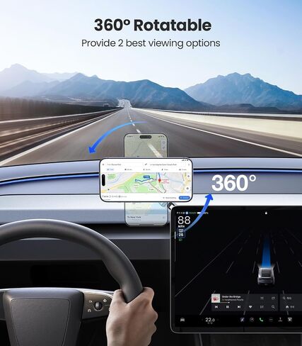 VICSEED Tesla Phone Mount for Model 3/Y, Strongest Magnet & Foldable Hidden in Saudi Arabia