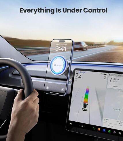 VICSEED Tesla Phone Mount for Model 3/Y, Strongest Magnet & Foldable Hidden in Saudi Arabia