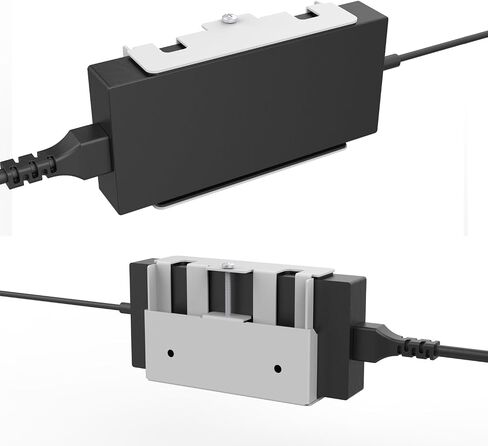 Monzlteck All-Metal Adjustable Width Power Strip/Laptop Chargers Holder Mount - Under Desk or Wall Mountable Universal Organizer for Power Strips, Laptop Chargers & Cable Management (Large) in Kuwait