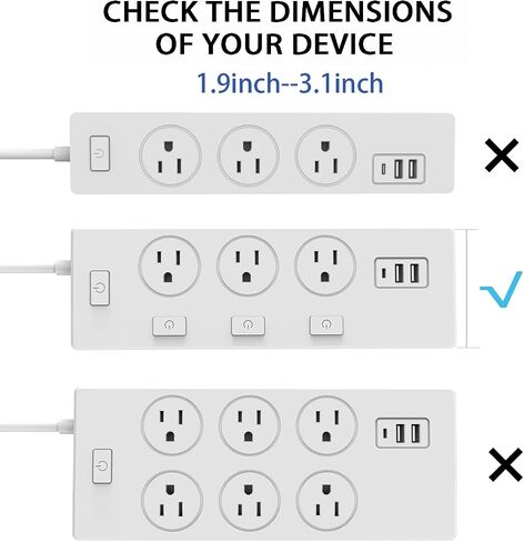 Monzlteck All-Metal Adjustable Width Power Strip/Laptop Chargers Holder Mount - Under Desk or Wall Mountable Universal Organizer for Power Strips, Laptop Chargers & Cable Management (Large) in Kuwait
