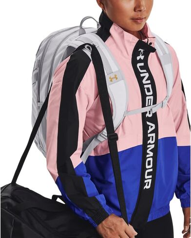 Under Armour Unisex Hustle 5.0 Team BackpackDISC, (100) White / / Metallic Gold, One Size Fits All in Kuwait