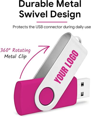 [100pcs] Custom Logo USB Flash Drive 8GB 100 Pack JBOS Bulk Personalized USB Drives with Your Logo Customized Promotional Thumb Drives with Brand Name/Site Address/Contact info - Green in Saudi Arabia