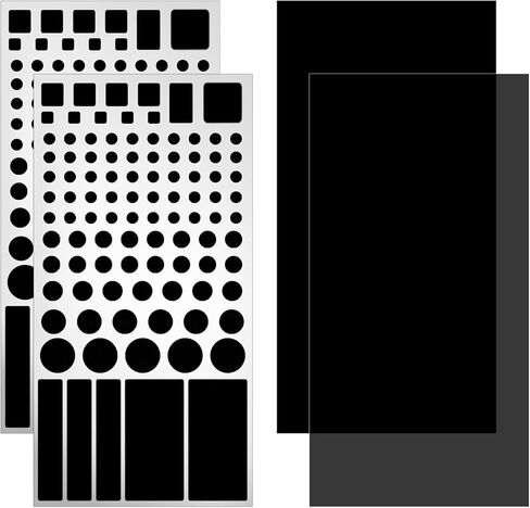 LED Light Dimming Stickers, 4 Sheets LED Blocking Stickers for Electronics in Kuwait