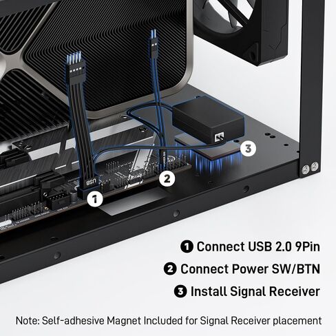 Wireless PC Power Button, Remote PC Power Switch for PC ON/Off, USB 2.0 Powered for Computer Motherboard in Kuwait