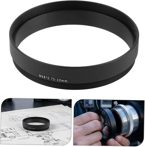BESTYASH Threaded Extension Tube Aluminum Alloy Construction 10mm M68x0.75 Telescope Adapter Ring with Precision Imaging and Robust Design for Photography Compatible with Cameras in Kuwait