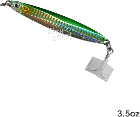 4pcs Mix-Color Set 3.5oz Colt Sniper jigs 100g coltsniper jig with a 3561D-DT MUSTAD 3X Strong Forge High Carbon Steel Treble Hook… in Kuwait