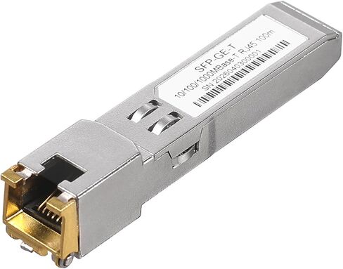 1.25G SFP to RJ45 Copper Transceiver Module, 10/100/1000BASE-T, Hot Pluggable, CAT5e UTP Cable, Up to 100m, Compatible with Cisco, TP-Link, D-Link and More in Kuwait