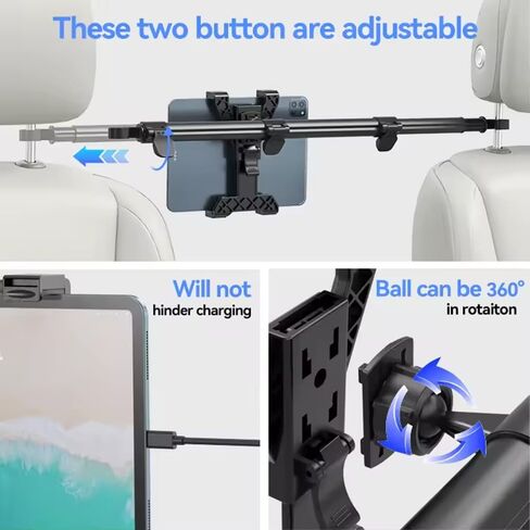 Car Headrest Tablet Mount for Cadillac XT4 XT5 XT5 in Kuwait