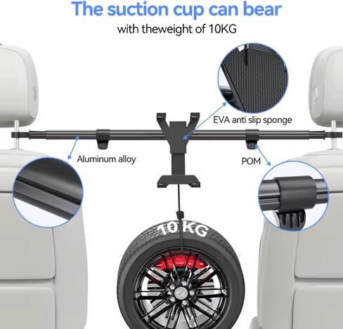 Car Headrest Tablet Mount for Volvo EX30 EX40 EX90 in Kuwait