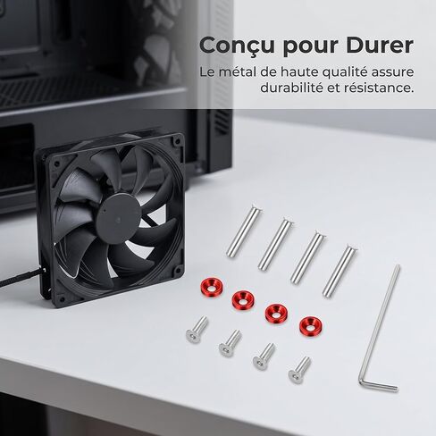 Computer Fan Screws, Metal Mounting, Gold in Saudi Arabia