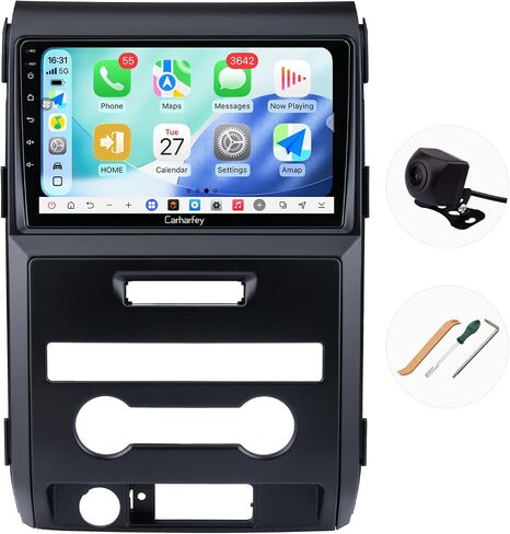 Car Radio Stereo Upgrade for 2009-2014 Ford F150, Android 15 8‑Core 4G RAM + 64G ROM,Wireless Carplay Android Auto, 9 inch 1280 * 720 QLED Touchscreen with Bluetooth GPS WiFi in Kuwait