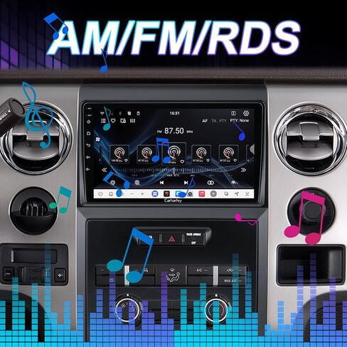 Car Radio Stereo Upgrade for 2009-2014 Ford F150, Android 15 8‑Core 4G RAM + 64G ROM,Wireless Carplay Android Auto, 9 inch 1280 * 720 QLED Touchscreen with Bluetooth GPS WiFi in Kuwait