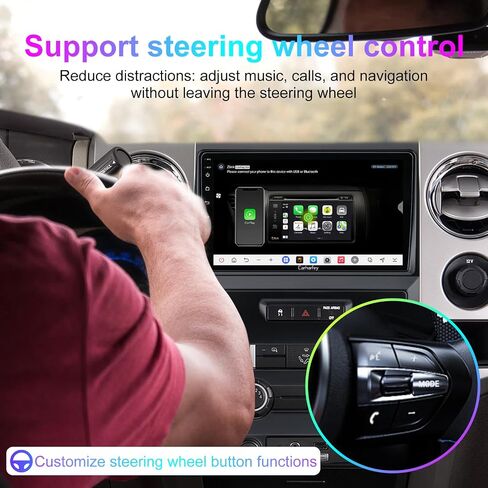 Car Radio Stereo Upgrade for 2009-2014 Ford F150, Android 15 8‑Core 4G RAM + 64G ROM,Wireless Carplay Android Auto, 9 inch 1280 * 720 QLED Touchscreen with Bluetooth GPS WiFi in Kuwait