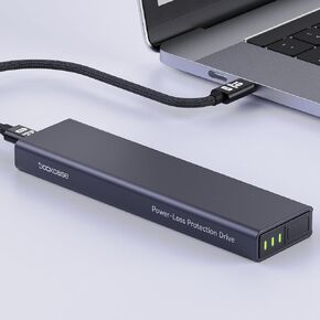 M.2 NVMe SSD Enclosure,3s PLP Prevents Write Data Loss, 10Gbps USB-C SSD Enclosure, RTL9210, for 2280 NVMe (M & B+M Key) up to 4TB, Aluminum M.2 Enclosure for PC, Mac, Laptop in Kuwait