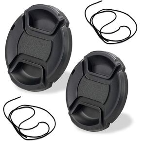 Center Pinched R5 R6 Lens Cap for Canon RF 24-105 mm f/4L and RF 24-105mm f/4-7.1 Lens for Canon EOS R5 R6 EOS R RP Digital Camera, Fire Rock Snap-On 67mm+77mm Camera Lens Cap-1+1Packs in Kuwait