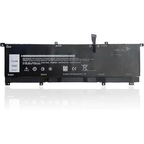 8N0T7 Laptop Battery Replacement for DELL XPS 15 9575 Precision 5530 2-in-1 Series Notebook Compatible with 8N0T7 08N0T7 TMFYT 0TMFYT 11.4V 75Wh in Kuwait