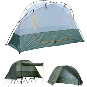 iClimb Ultralight 4 Season Solo Tent Waterproof with Snow Skirt Rainfly, Ground/Off The Ground Tent for Backpacking Camping Hiking Trekking Mountaineering in Saudi Arabia