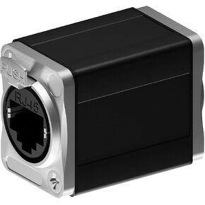 Black Tactical Ethernet Coupler—Connector for CAT5/CAT6 RJ45 Ethernet Cables in Saudi Arabia