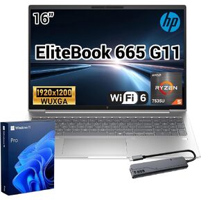 HP EliteBook 665 Ryzen 5 7535U 16" FHD+ Business Laptop, 16GB DDR5 + 512GB in Kuwait