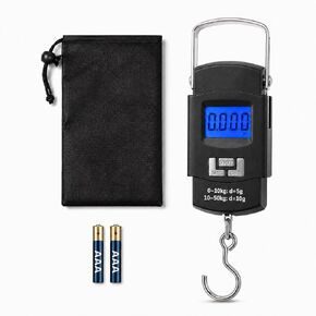 YOOUSOO Digital Fish Scale 110lb/50kg with LCD, Hook and Storage Bag in Saudi Arabia
