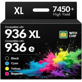 936 936XL 9125e Ink Cartridges Combo Pack for HP Printers 9120e 9730e 936e in Kuwait