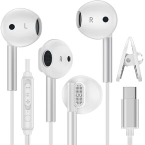 USB Type C Wired Earbuds Ear Buds for iPhone 17 Pro Max/17 Pro/17/16/15 in Kuwait