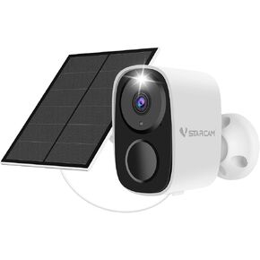 VSTARCAM 2K Solar Security Camera Wireless Outdoor, Free Cloud Storage, WiFi 6 2.4/5G Dual Band, Battery Powered Solar Camera for Home Security with Color Night Vision, Siren, IP66, Two-Way Audio in Saudi Arabia