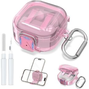 Safety Lock Case for Samsung Galaxy Buds 4 Pro/Galaxy Buds 4 2026, Clear in Saudi Arabia