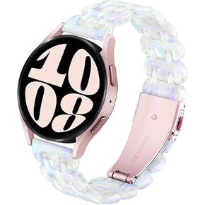 ygtiecs متوافق مع Samsung Galaxy Watch 7 Fe 6 5 4 40mm 44mm ، 5 Pro 45mm ، مشاهدة 6 4 الكلاسيكية 43/47mm 42/46 مم ، مشاهدة 3 41 مم ، نشط 2 40/44 مم ، 20 مم راتنجات ناع in Kuwait