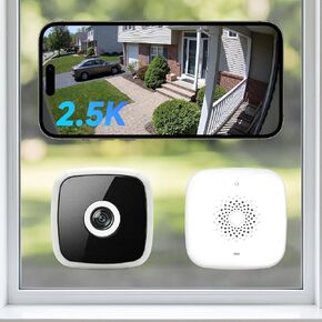 Rraycom 2.5K Window Security Camera Wireless, 6s Pre-Roll,Indoor Camera in Kuwait