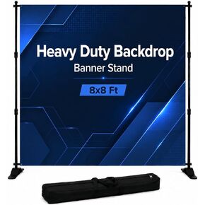 Heavy Duty Backdrop Banner Stand 8 x 8 Ft Adjustable Frame Kit in Kuwait