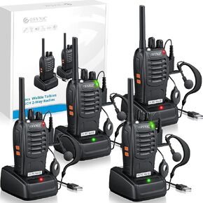 eSynic Rainproof Walkie Talkies 5 Pack Kit-Up to 3 Miles Long Range in Kuwait