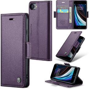 Compatible with iPhone 6／7／8／SE 2020／SE3 Wallet Case[RFID Blocking], PU Leather Flip Cover with Kickstand Card Holder for iPhone 6／7／8／SE 2020／SE3 5G 4.7 inch (Blue) in Kuwait