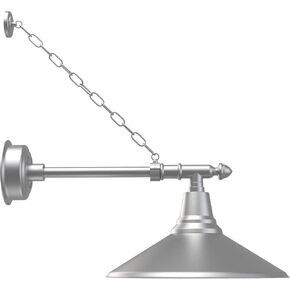 16" Calla Gooseneck Barn Light with Victorian with Chain Arm in Black in Saudi Arabia