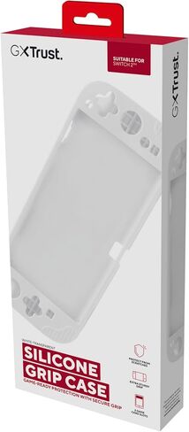 1253 Nintendo Switch 2 Protective Case, Silicone Grip Case with Textured Design, Anti-Dust Shock-Absorption Scratch Resistant Protector Cover for Switch 2 Consoles, Black in Saudi Arabia
