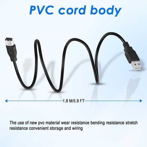 Firewire Cable to USB, 6ft IEEE 1394-a 6 Pin to USB 2.0 Adapter Cord in Saudi Arabia