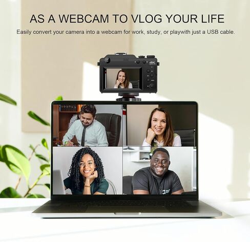 Yatao Digital Camera with WiFi, 4K 5K 64MP Photography Camera Kit for YouTube, Front and Rear Dual Camera for Convenient Selfie, Equipped with 64GB Micro Card, Wide & Macro Lens, Card Reader in Kuwait