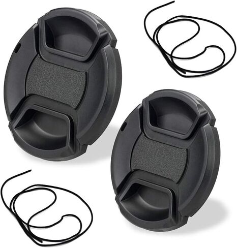 Center Pinched R5 R6 Lens Cap for Canon RF 24-105 mm f/4L and RF 24-105mm f/4-7.1 Lens for Canon EOS R5 R6 EOS R RP Digital Camera, Fire Rock Snap-On 67mm+77mm Camera Lens Cap-1+1Packs in Kuwait