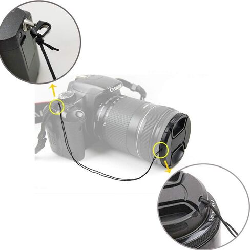 Center Pinched R5 R6 Lens Cap for Canon RF 24-105 mm f/4L and RF 24-105mm f/4-7.1 Lens for Canon EOS R5 R6 EOS R RP Digital Camera, Fire Rock Snap-On 67mm+77mm Camera Lens Cap-1+1Packs in Kuwait