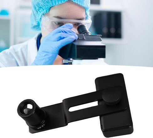 Schimer Microscope Lens Smartphone Adapter Clear Image Eyepiece 12.5X for Biological Microscopes Aluminum Alloy 1 Unit in Kuwait