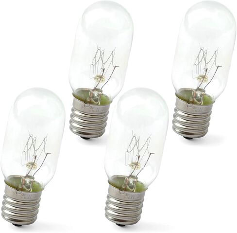 4Pcs 5304440031 Microwave Light Bulb Compatible with Frigidaire Microwave Ovens FMV156D CFMV156F PLBMV188H CGBM185K CGMV173K CPBM189K FGBM185K E17 T7 25W 110-130V Bulbs Replace 3B70067E in Saudi Arabia