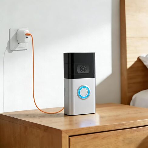 Meliya Charging Cable for Ring Doorbell (2020 Release) 2/3/3 Plus/4, Video Doorbell Pro/Plus, Micro USB Charging Cord Wire Power Door Bell 2nd Gen Replacement 3.3ft (Orange) in Kuwait