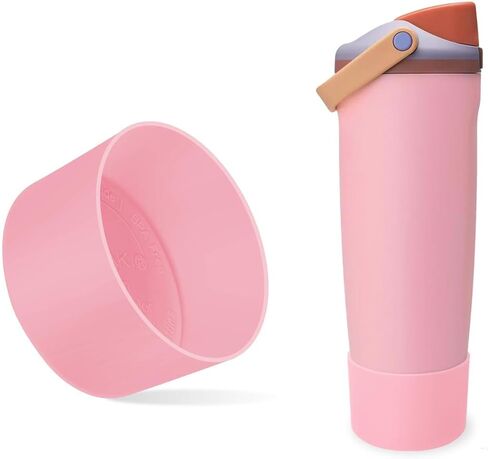 حذاء السيليكون لـ Owala 30oz و 40oz Freesip Sway Bottles & Tumblers-غير انزلاق ، مقاوم للخدش ، مُحسّن للاستقرار ، متوفر بـ 12 لونًا (بلوم أرجواني) in Kuwait