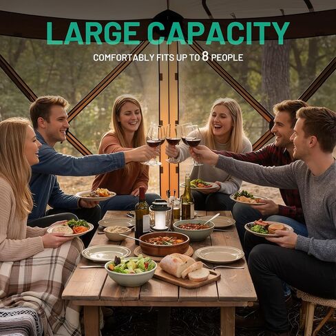 Overmont 10x10FT Pop up Gazebo Screen Tent - Instant with Full Open Door in Saudi Arabia
