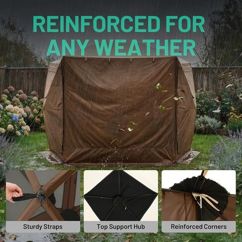 Overmont 10x10FT Pop up Gazebo Screen Tent - Instant with Full Open Door in Saudi Arabia
