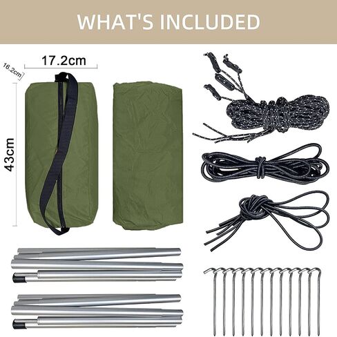Car Tent Car Awning Sun Shelter with Mosquito Net,Car Tent for Camping SUV,SUV Tents,Universal Car Tailgate Tent (Green) in Kuwait