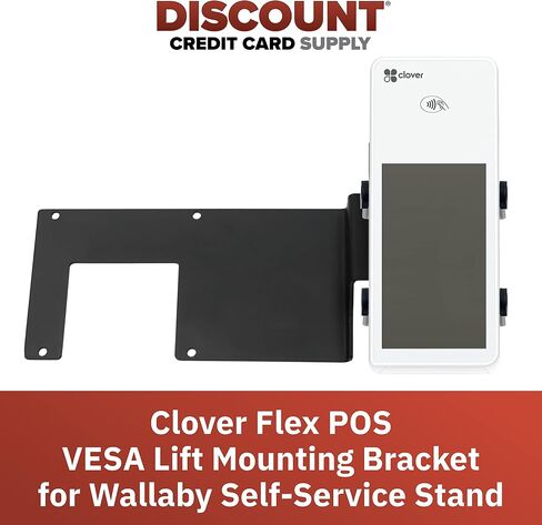 Clover Flex PIN Pad VESA Lift Mounting Bracket for Wallaby Self-Service Stand, Screw-in Installation, Black in Saudi Arabia