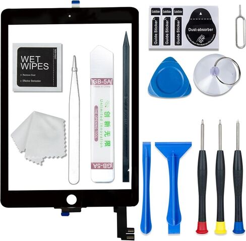 Screen Replacement Digitizer for iPad Air 2 2nd Generation, Touch Glass Compatible with iPad Air 2 A1566 A1567 9.7", Tool Set in Kuwait